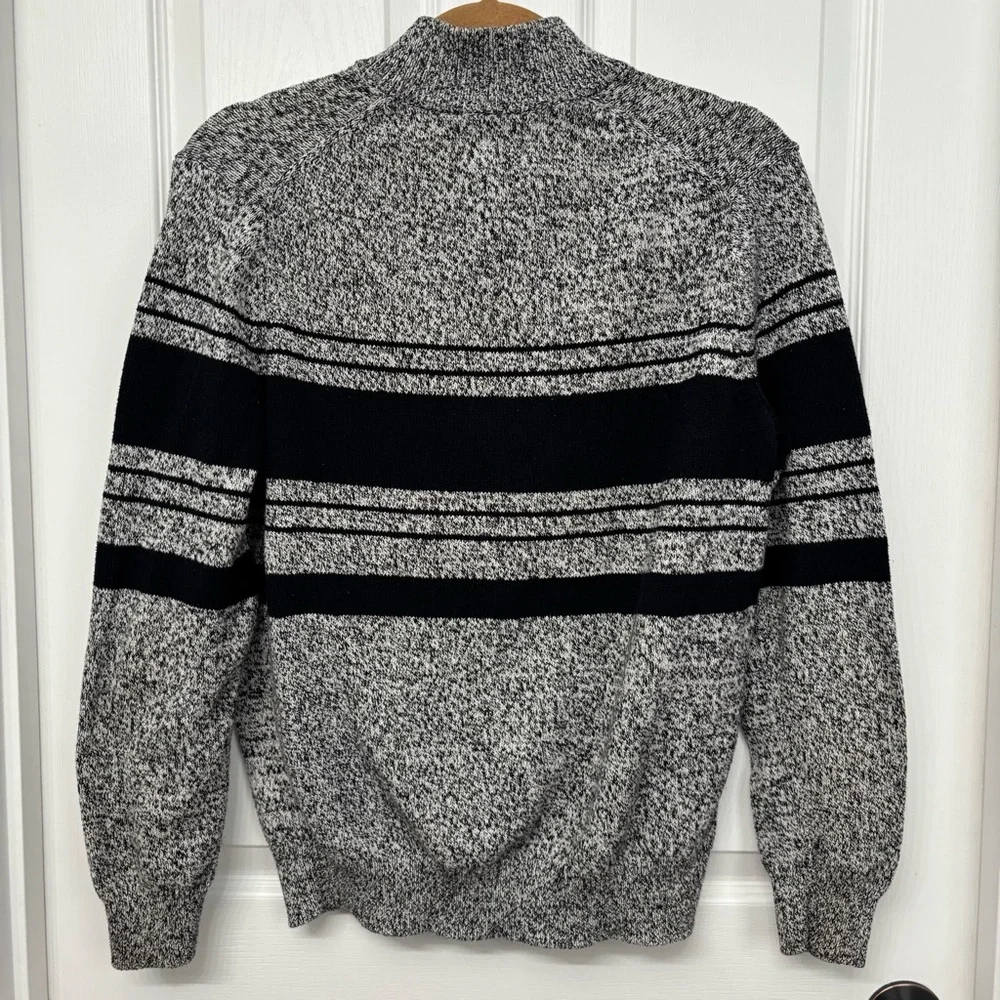 Croft & Barrow Marled Knit Sweater | Men’s M | Button Mock Neck - Picture 7 of 8